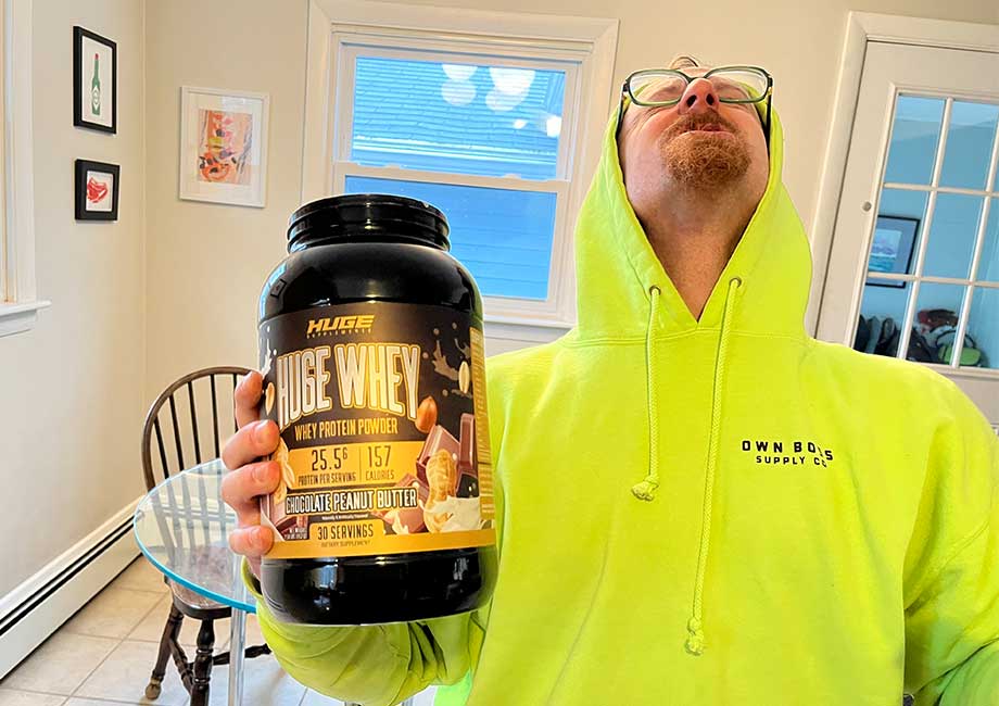 Huge Whey Protein Review (2024): Huge Gains and Flavor on a Budget  Cover Image