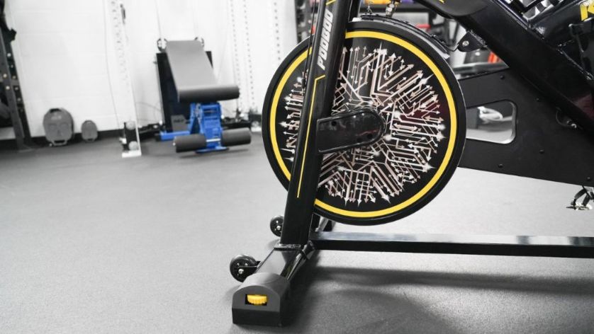 Pooboo indoor cycling bike review flywheel