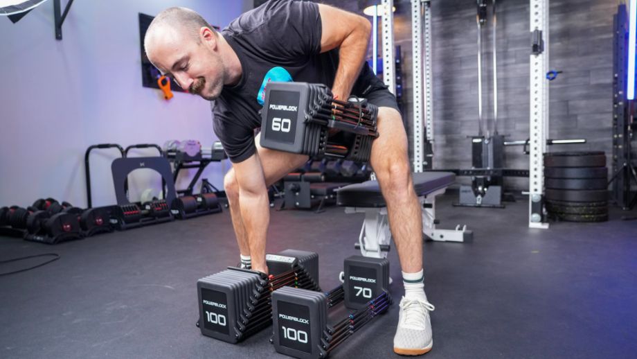 PowerBlock Pro 100 EXP Dumbbells Review (2024): Updated, Durable, Caged Dumbbells 