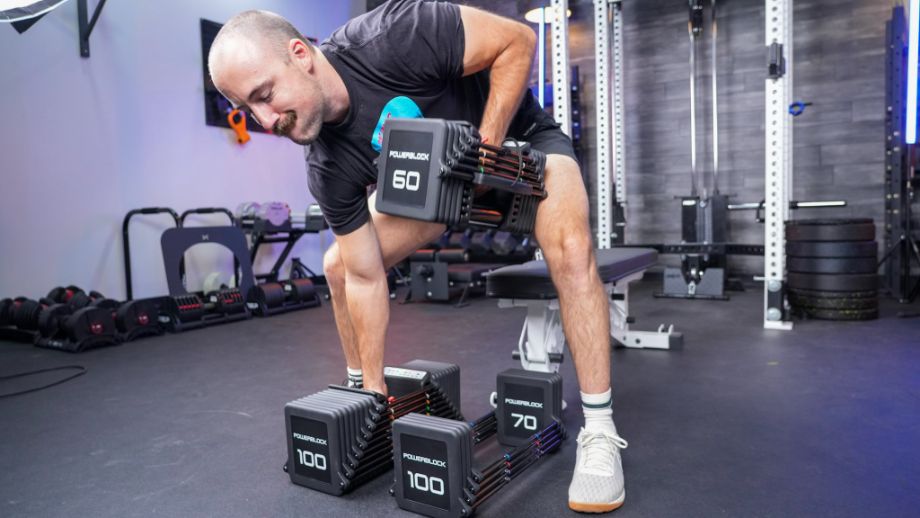 PowerBlock Pro 100 EXP Dumbbells Review (2024): Updated, Durable, Caged Dumbbells