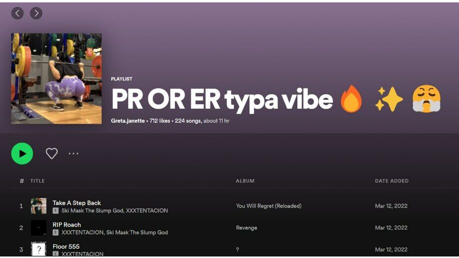 pr or er typa vibe spotify playlist