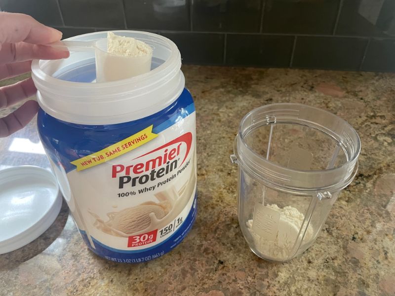 Premier Protein Powder Scooping