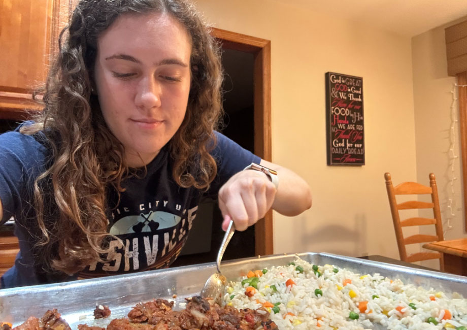 preparing-the-beef-bourguignon-and-rice