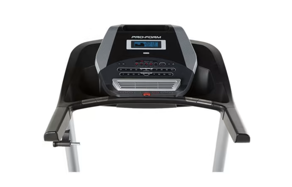 An image of the ProForm 520 Zn treadmill console