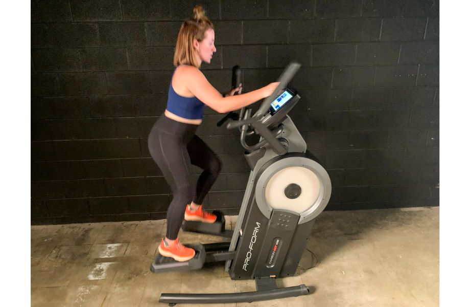 proform carbon hiit h10 nicole using pedals