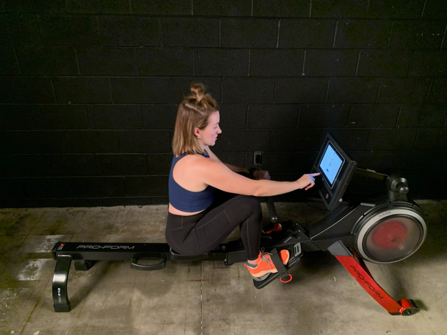 proform pror10 rower touching screen