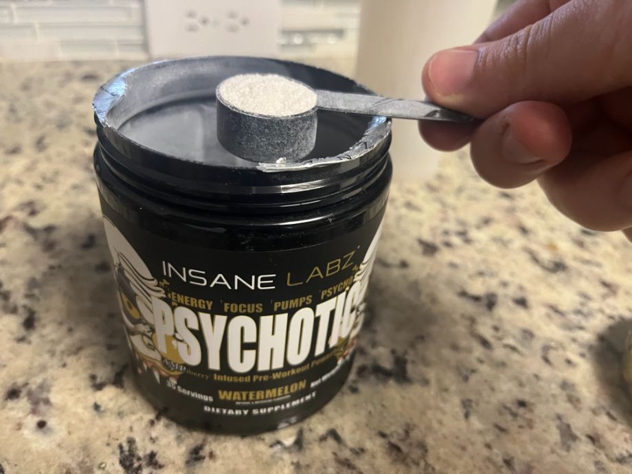 scoop of psychotic preworkout