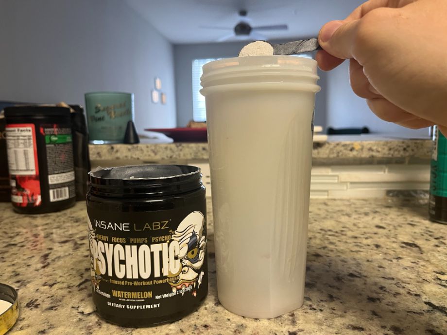 psychotic preworkout by cup