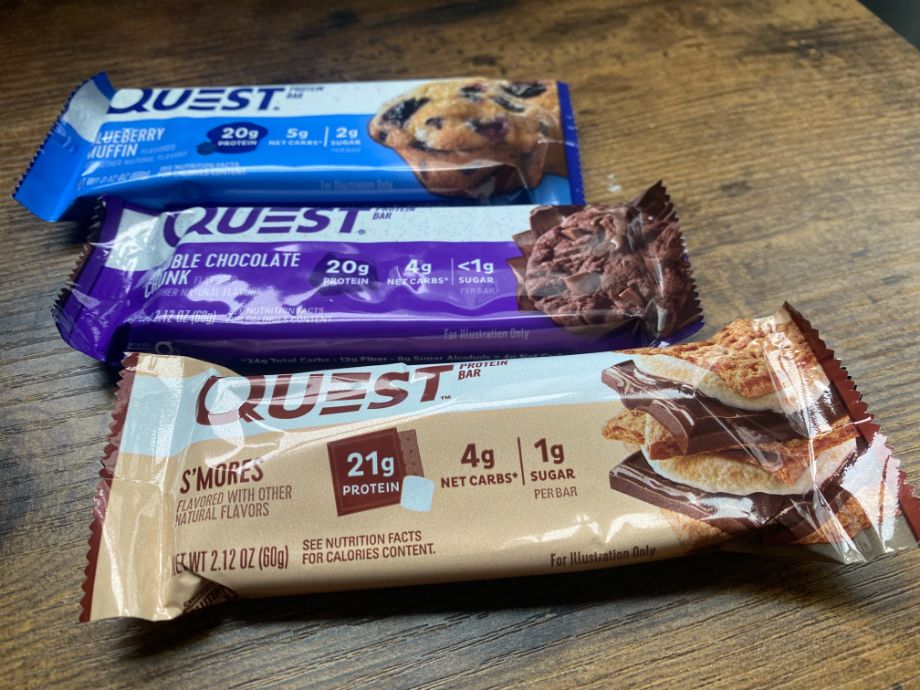 An image of some Quest protein bars