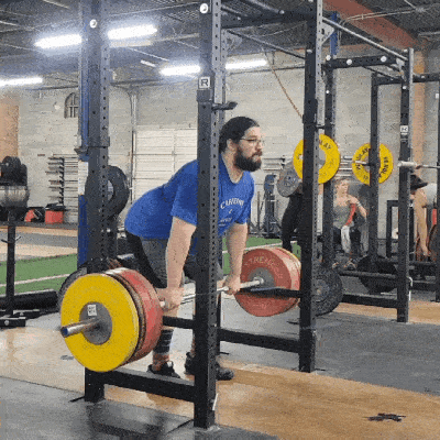 A gif of a rack pull