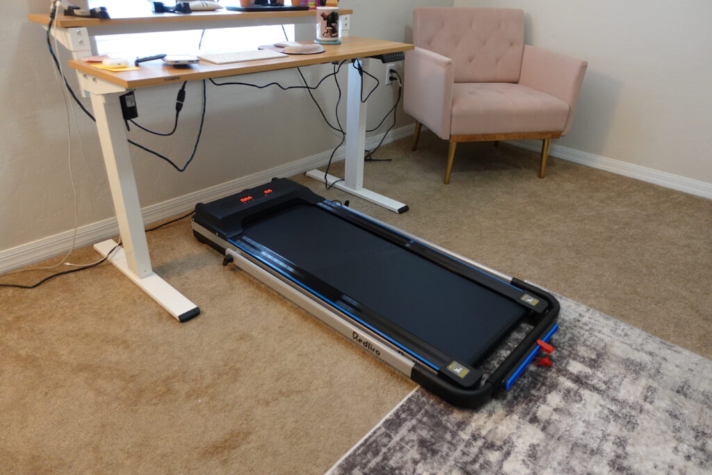 RED LIRO treadmill under desk