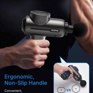 using renpho r3 massage gun on bicep