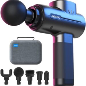 Renpho R3 massage gun with attachments and case