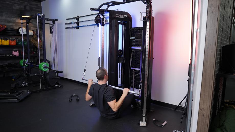 Pulldown on the REP Arcadia functional trainer