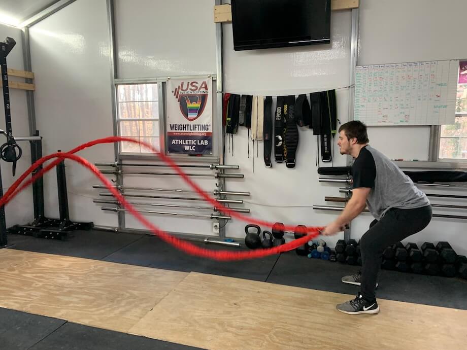 rep fitness battle rope