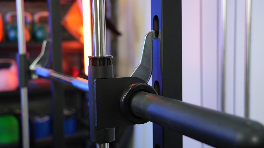 Close up of the bar on the RitFit Smith Machine.