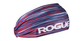 rogue branded fabric headband for working out