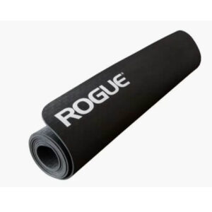 rogue yoga mat black mat on white background