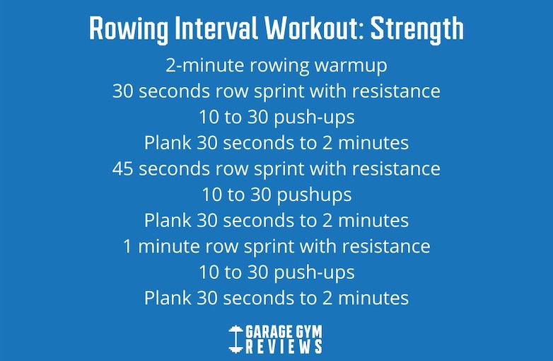 rowing interval workouts strength
