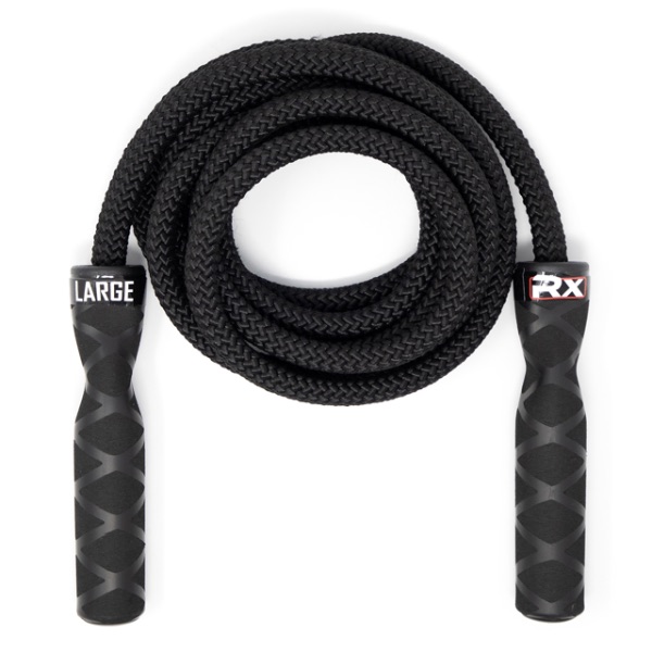 Athletic Works Adjustable Weighted Jump Rope, Adjusts up to 9' Length,  Black 