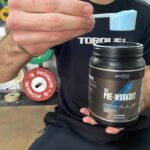 Scoop of myprotein pre-workout for the myprotein pre-workout review