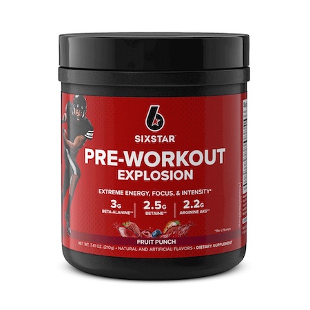 An image of Six Star pre-workout Explosion