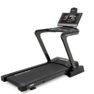 A full view of the Sole F89 treadmill from the side
