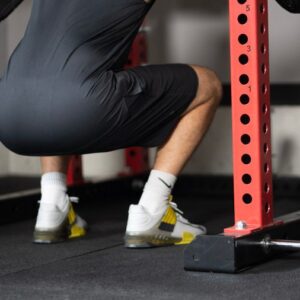 Squatting in Nike Savaleos weightlifting shoes
