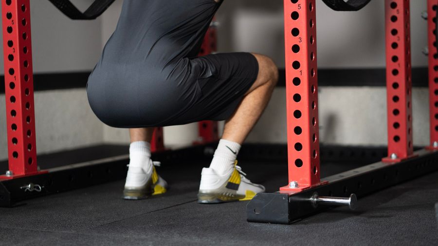 Squatting in Nike Savaleos weightlifting shoes