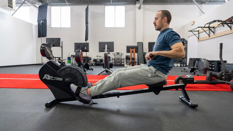 coop using the Stamina rower