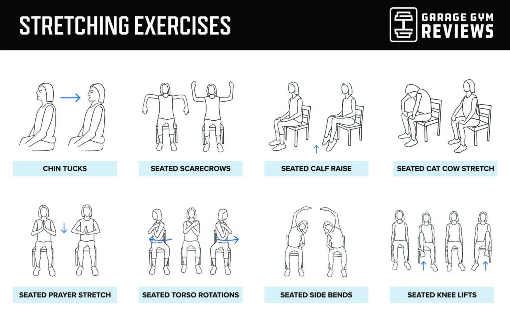 Stretching exercises for travel workouts