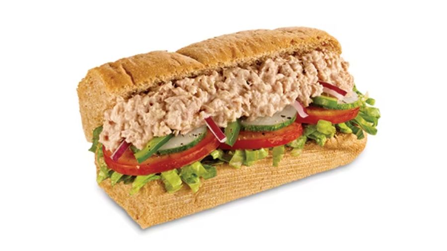 An image of Subway tuna sub