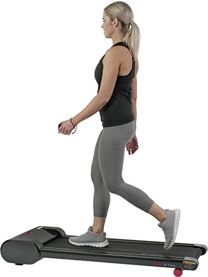 Sunny Health and Fitness Walkstation Slim Flat Treadmill