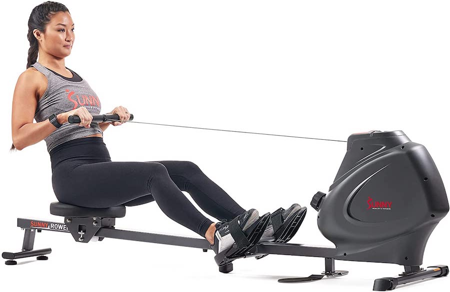 Sunny Health & Fitness Premium Magnetic Interactive Rower