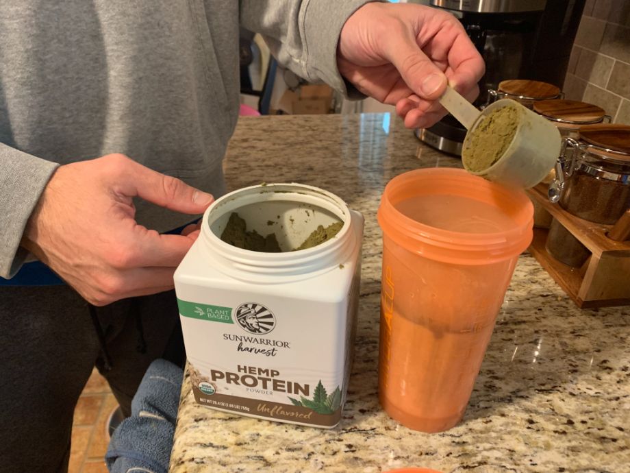 An image of Sunwarrior hemp protein