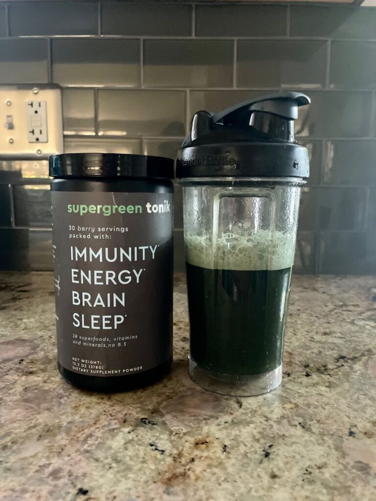 An image of Supergreen Tonik in a shaker