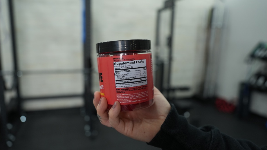 Swoly Creatine Gummies supplement Facts label