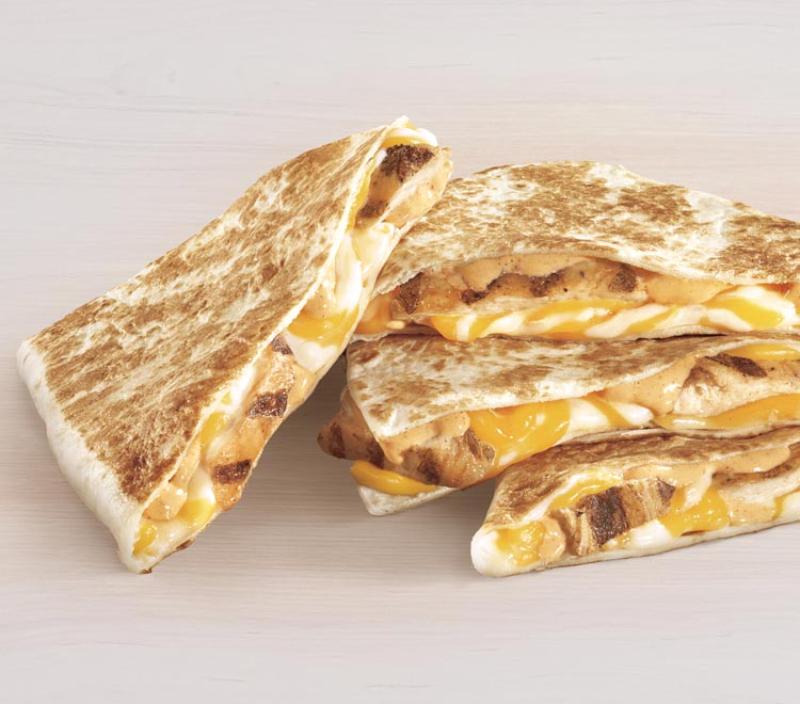 Taco Bell high-protein chicken and cheese quesadilla