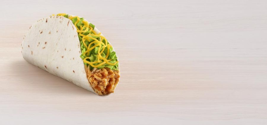 An image of Taco Bell soft chicken taco