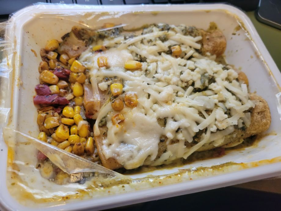 Chicken enchiladas from The Good Kitchen