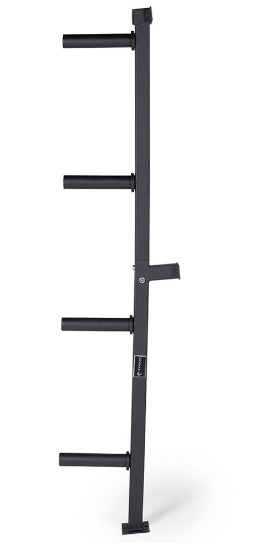 Titan Fitness Wall Mounted 4-Peg Olympic Bumper Plate Weight Rack