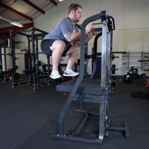 Man performing box jump on Titan Ronin 60 inch Plyometric Machine