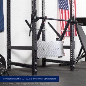 The Titan Stealth Leg Press attached to a rig