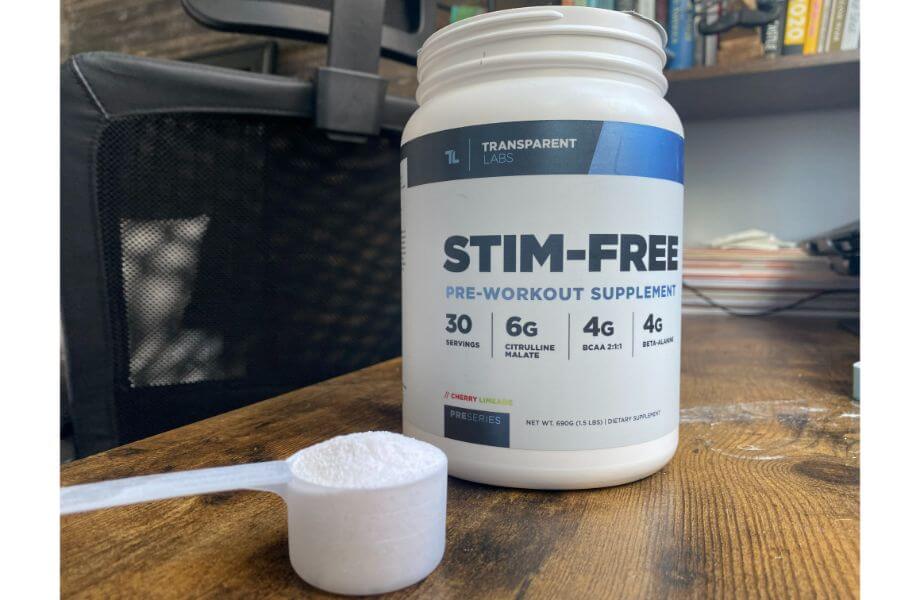 transparent labs stim free