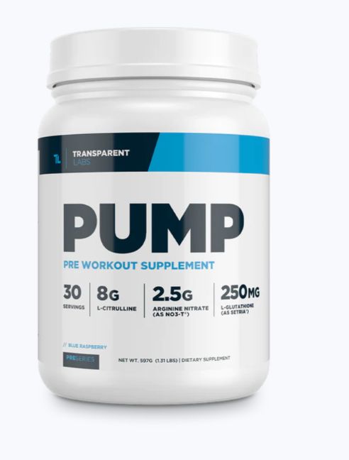 transparent labs pump