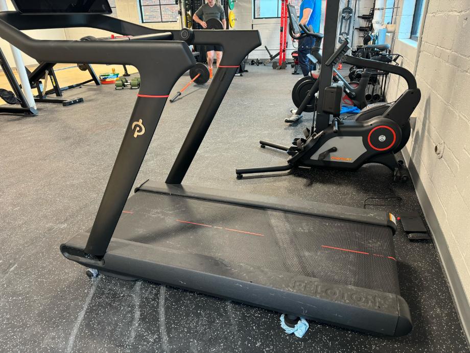 Treadmill in a gym floored with Stamina Mats