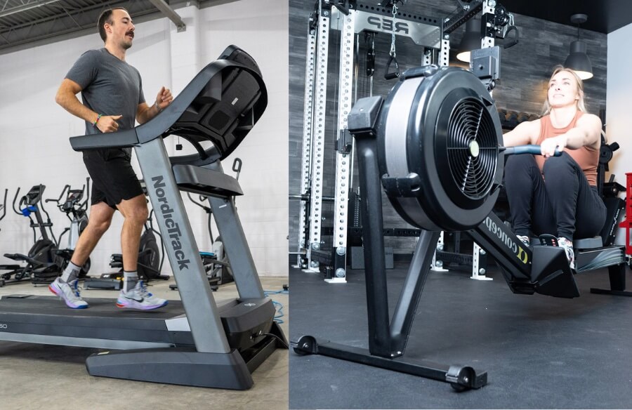 treadmill vs rowing machine