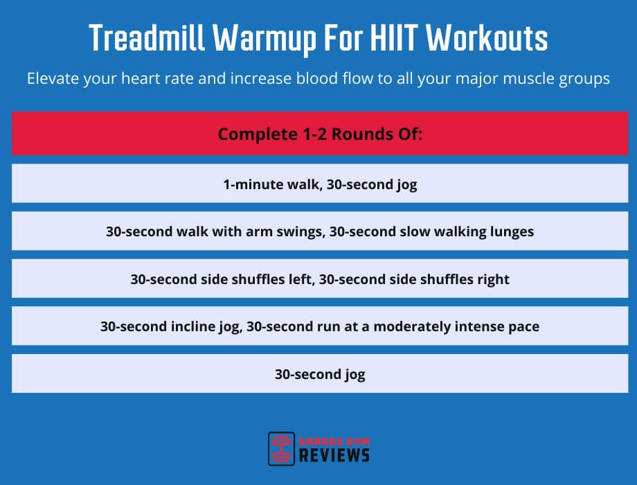 treadmill warmup for hiit