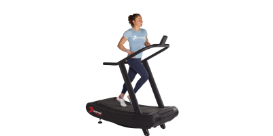 Woman running on the TrueForm Trainer