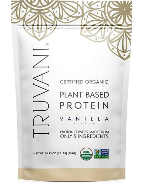 truvani organic plant based protein powder